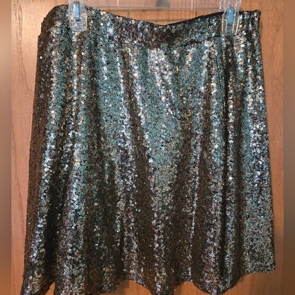Goldish/bronze Sequined Skirt